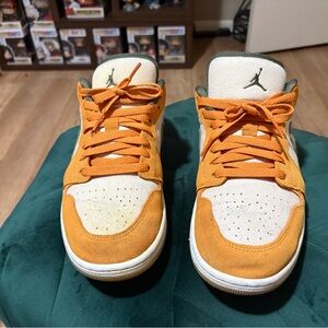 Nike Air Jordan Orange and White Sneakers - comes with original box